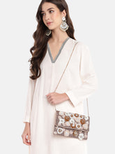 Petal Posh Floral Embellished Satin Sling Bag